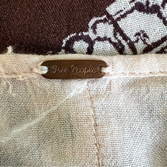 FREE PEOPLE From Your Heart Mini Dress Boho Long Sleeve Flowy Bohemian - Picture 12 of 15